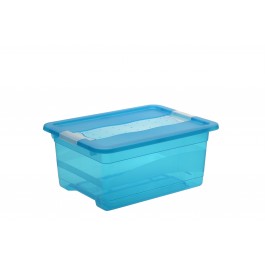 Plastový box Crystal 12 l, svěží modrý, 39,5x29,5x17,5 cm
