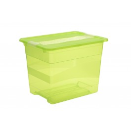 Plastový box Crystal 24 l, svěží zelený, 39,5x29,5x30 cm POSLEDNÍ KUS