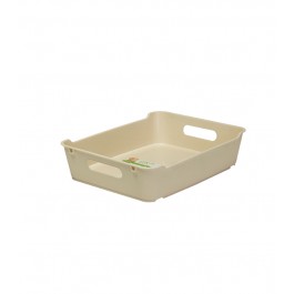 Plastový box LOFT A5, krémový, 28x22x6,5 cm - POSLEDNÍ 1 KS