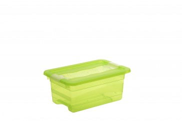 Plastový box Crystal 4 l, svěží zelený, 29,5x19,5x12,5 cm - POSLEDNÍCH 7 KS