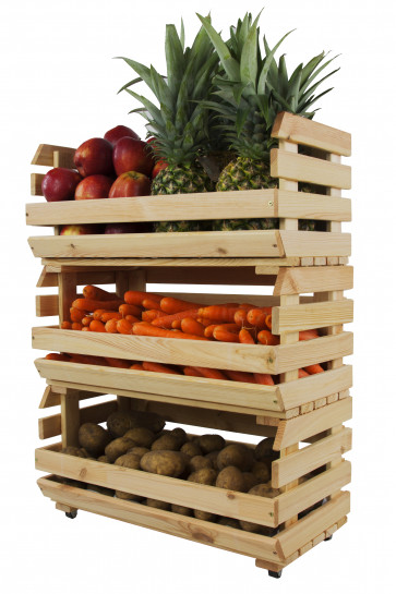 Regál na ovoce a zeleninu 80x77x30 cm