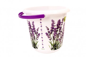 Plastový kbelík Fashion "Levandule", 30x28 cm, Objem 10l.
