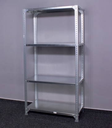 Kovový regál Metal, 4 police, 150x90x30 cm, 100 kg