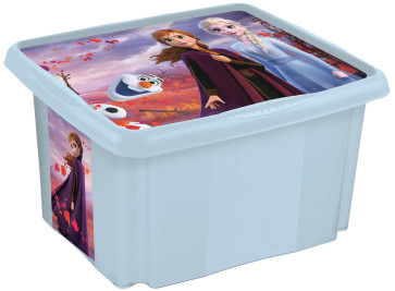 Plastový box Frozen, 45 l, světle modrý s víkem , 55,5 x 40 x 30 cm   POSLEDNÍ 2 KS