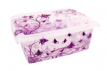 Plastový box Fashion, "Romance", 39x29x14cm - POSLEDNÍ 1 KS