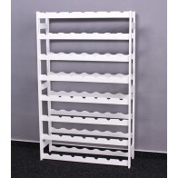 Regál na víno Raced, na 56 lahví, Lazur - bílý, 118x73x25 cm