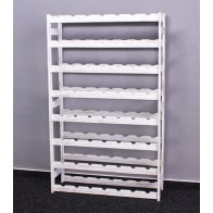 Regál na víno Raced, na 56 lahví, Provance - bílý, 118x73x25 cm