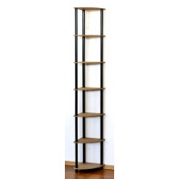 Regál rohový kombinovaný Dedal, 7 polic, 210x33x33 cm