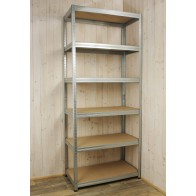 Kovový regál Helios, 6 polic, 196x90x45 cm, 175kg