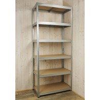 Kovový regál Helios, 6 polic, 213x90x45 cm, 275 kg