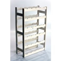 Regál na víno Rendal, na 30 lahví, Lazur - bílý, 86x53x25 cm