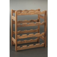Regál na víno Rovan, na 16 lahví, Lazur - palisandr, 54x44x25 cm
