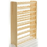 Regál na víno Racon, na 63 lahví, provedení Natur, 118x72x27 cm