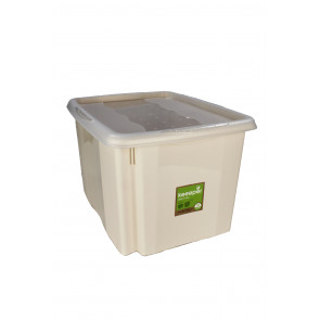 Plastový box Colours, 30 l, krémový s víkem