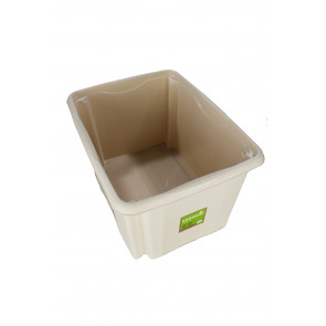 Plastový box Colours, 30 l, krémový s víkem