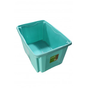 Plastový box Colours, 45 l, modrý s víkem