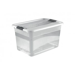 Plastový box Crystal 52 l, průhledný, 59,5x39,5x34 cm