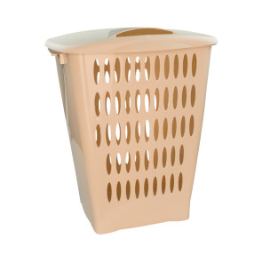 Vysoký koš na prádlo, 45 l, krémový - POSLEDNÍCH 6 KS