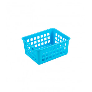 Plastový košík, A7 modrý, 14x11x6 cm