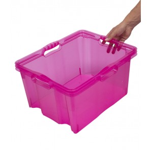 Plastový box Multi XL, svěží růžový, bez víka - POSLEDNÍCH 9 KS