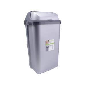 Odpadkový koš "Roll-Top" 50 l, stříbrný   POSLEDNÍ 2 KS