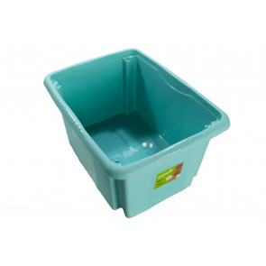 Plastový box Colours, 24 l, modrý s víkem