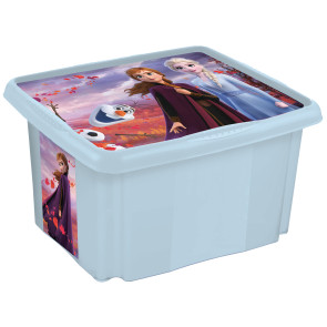 Plastový box Frozen, 45 l, světle modrý s víkem , 55,5 x 40 x 30 cm   POSLEDNÍ 2 KS