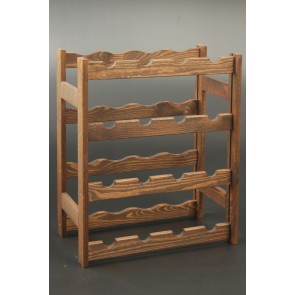 Regál na víno Rovan, na 16 lahví, Lazur - palisandr, 54x44x25 cm
