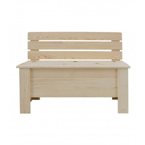 Dřevěná lavice s úložným prostorem 