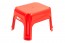 Plastový taburet červený, 36,5x30x24 cm - POSLEDNÍ 3 KS