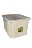 Plastový box Colours, 30 l, krémový s víkem