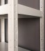 Kovový regál Vega, 5 polic, 180x60x40 cm, 130 kg, bílý