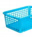 Plastový košík, střední, modrý, 30x20x11 cm