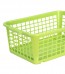 Plastový košík, střední, zelený, 30x20x11 cm