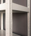 Kovový regál Vega, 5 polic, 180x100x40 cm, 130 kg, bílý