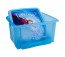 Plastový box Frozen, 24 l, modrý s víkem, 41x34x22 cm
