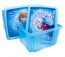 Plastový box Frozen, 24 l, modrý s víkem, 41x34x22 cm