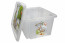 Plastový box Medvídek Pú, 45 l, průhledný s  víkem, 55,5 x 40 x 30 cm