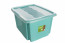 Plastový box Colours, 15 l, modrý s víkem 
