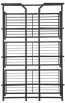 Kovový regál Evolution, černý, 4 police, 116x67x30 cm