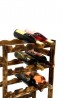 Regál na víno Rovan, 16 lahví, Rustikal, 54x44x25 cm