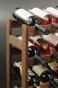 Regál na víno Rovan, na 16 lahví, Lazur - palisandr, 54x44x25 cm