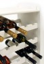 Regál na víno Rubit, na 24 lahví, odstín Lazur - bílý, 62x63x25 cm