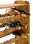 Regál na víno Robon, na 36 lahví, odstín Lazur - palisandr, 91x63x27 cm
