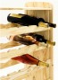 Regál na víno Robon, na 36 lahví, Natur, 91x63x27 cm