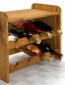 Regál na víno Romman, na 8 lahví, odstín Lazur - kaštan, 38x42x27 cm