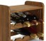 Regál na víno Romman, na 8 lahví, odstín Lazur - palisandr, 38x42x27 cm