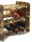 Regál na víno Romman, na 8 lahví, odstín Rustikal, 38x42x27 cm