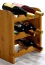 Regál na víno Riccar, na 9 lahví, odstín Lazur - kaštan, 38x33x27 cm