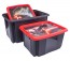 Plastový box Star Wars, 45 l, černý s víkem, 55x39,5x29,5 cm